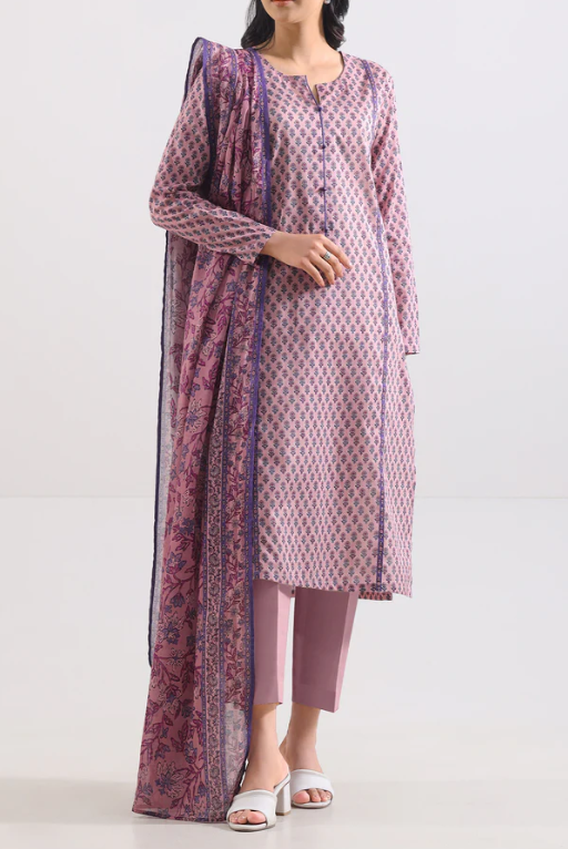 Saya 96-02AR 3pc Premium Printed Lawn Shirt & Dupatta