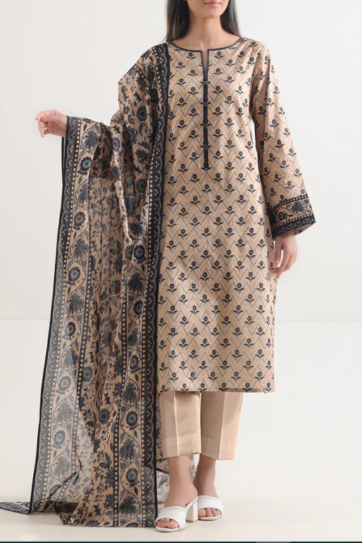 Saya 96-10AR 3pc Premium Printed Lawn Shirt & Dupatta
