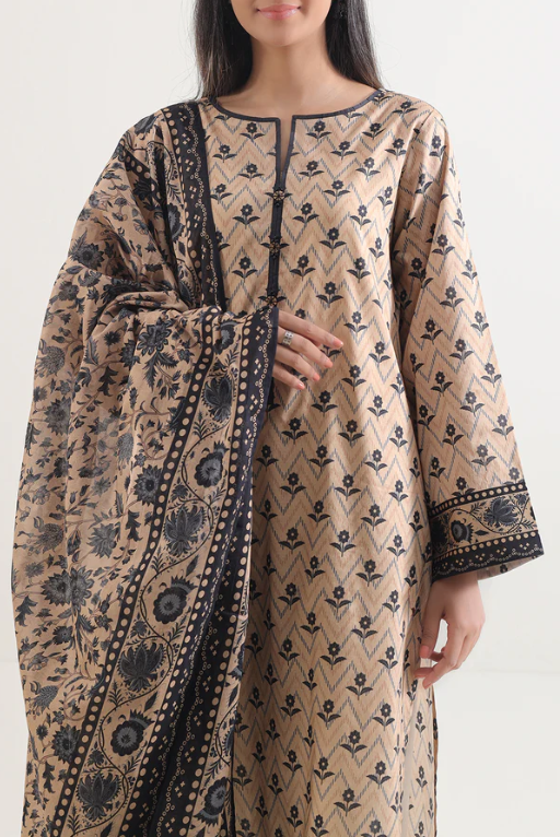 Saya 96-10AR 3pc Premium Printed Lawn Shirt & Dupatta