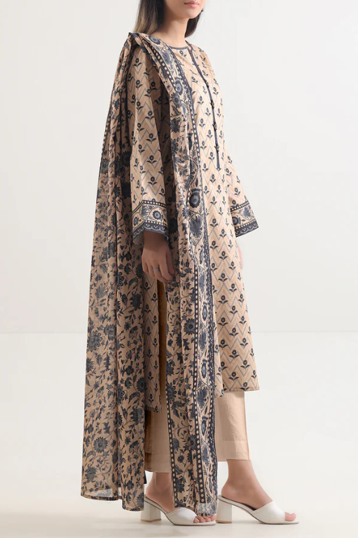 Saya 96-10AR 3pc Premium Printed Lawn Shirt & Dupatta