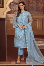 Sahar Luxury 01 3pc Embroidered Organza Suit