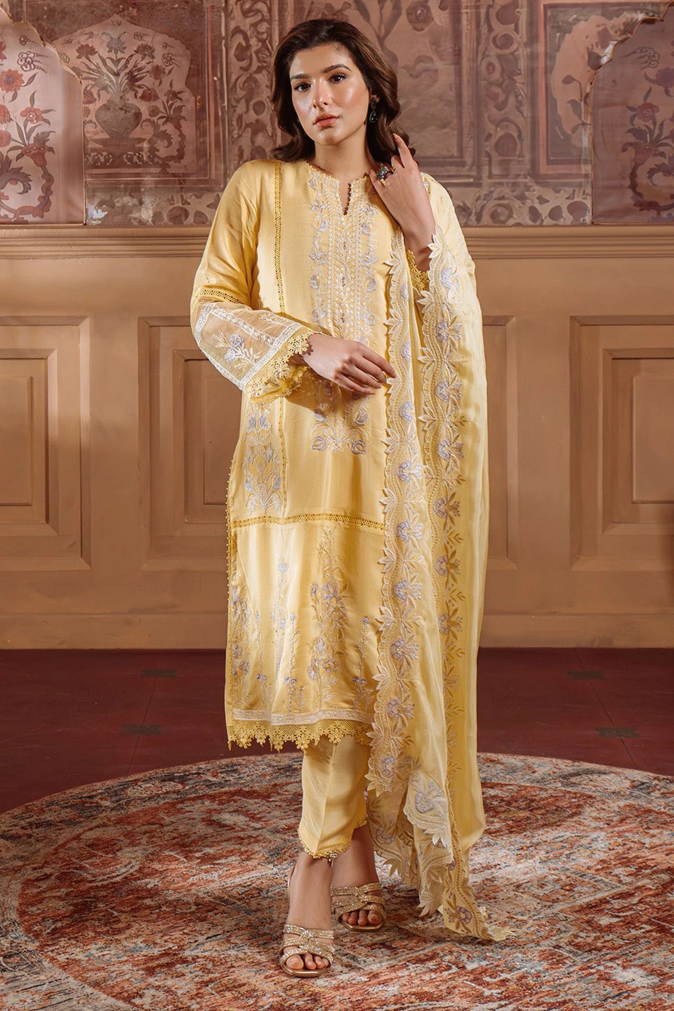 Sahar Luxury 03 3pc Embroidered Organza Suit