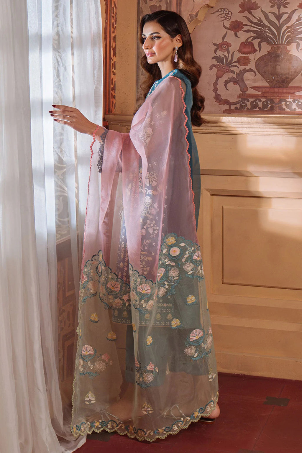 Sahar Luxury 05 3pc Embroidered Organza Suit