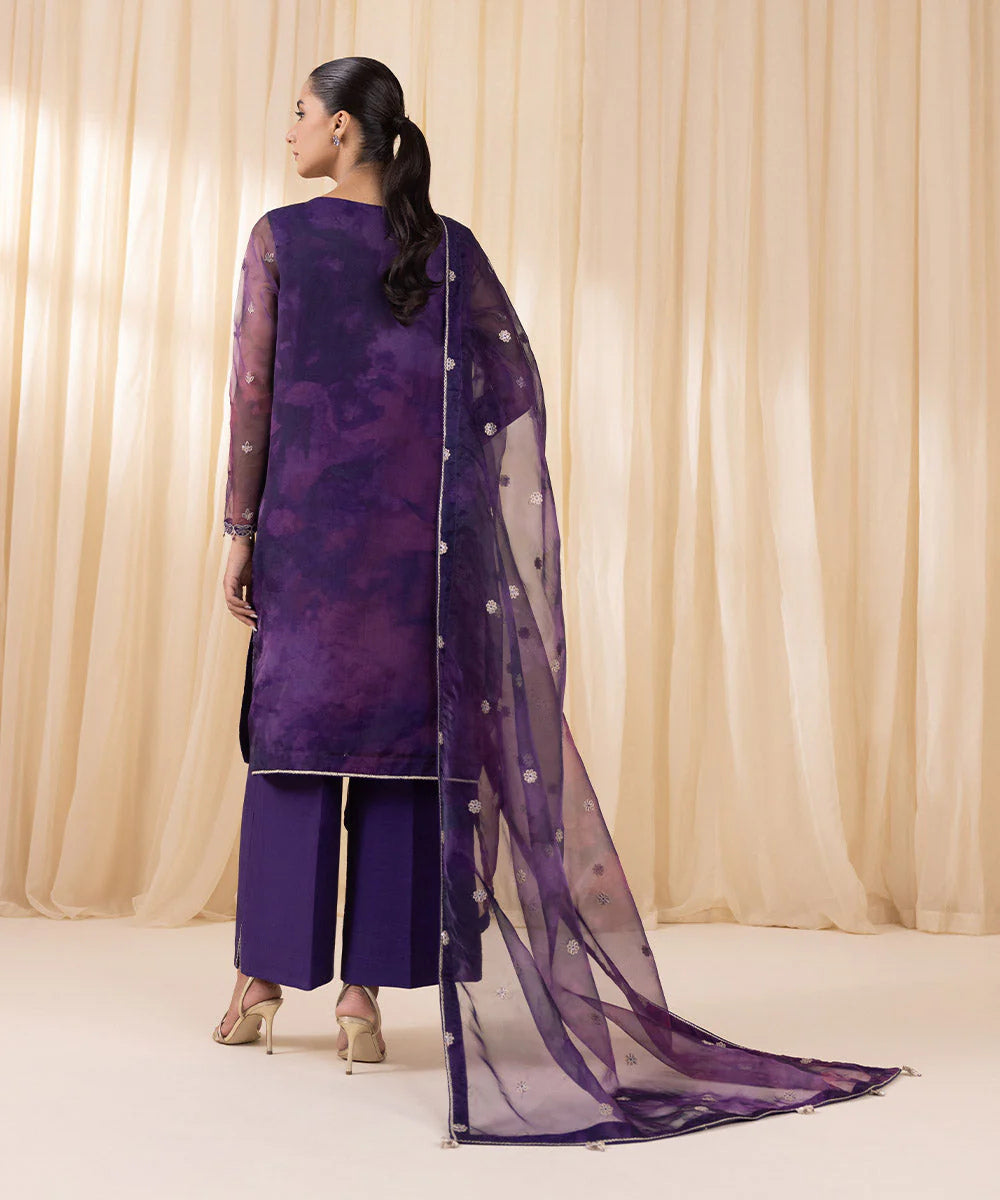 Sapphire Luxe LX1012 3pc Embroidered Organza Suit