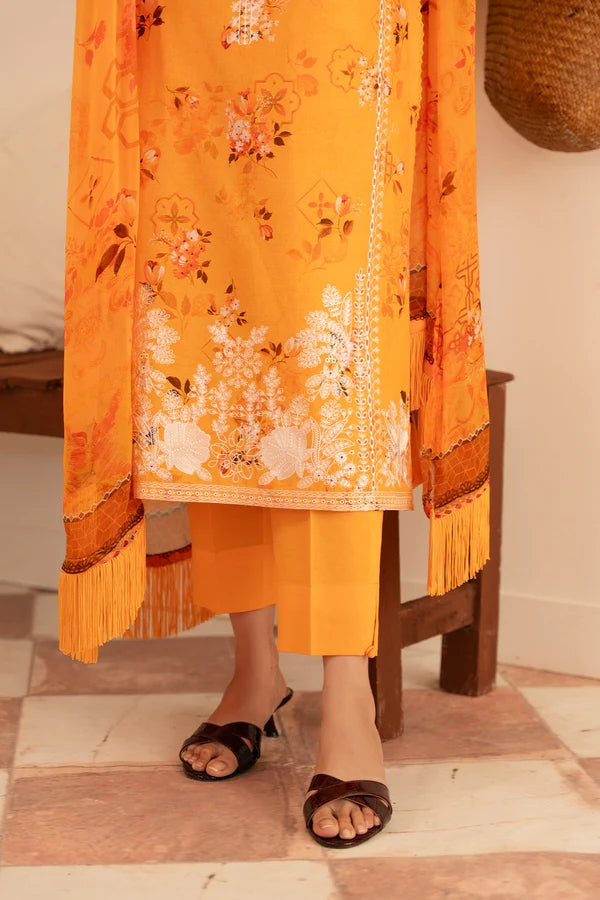 Sahar Raya 03 Embroidered Lawn with Chiffon Dupatta