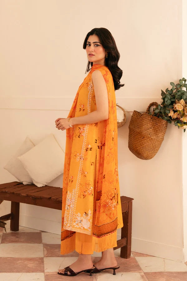 Sahar Raya 03 Embroidered Lawn with Chiffon Dupatta