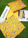 Sapphire Repeat 3pc Printed Lawn Shirt & Printed Voile Dupatta