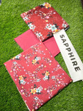 Sapphire Repeat 3pc Printed Lawn Shirt & Printed Voile Dupatta