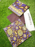 Sapphire Repeat 3pc Printed Lawn Shirt & Printed Voile Dupatta