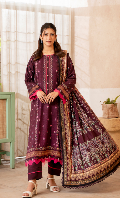 MAUSUMMERY UNSTITCHED 3PC LINEN COOLLCTION