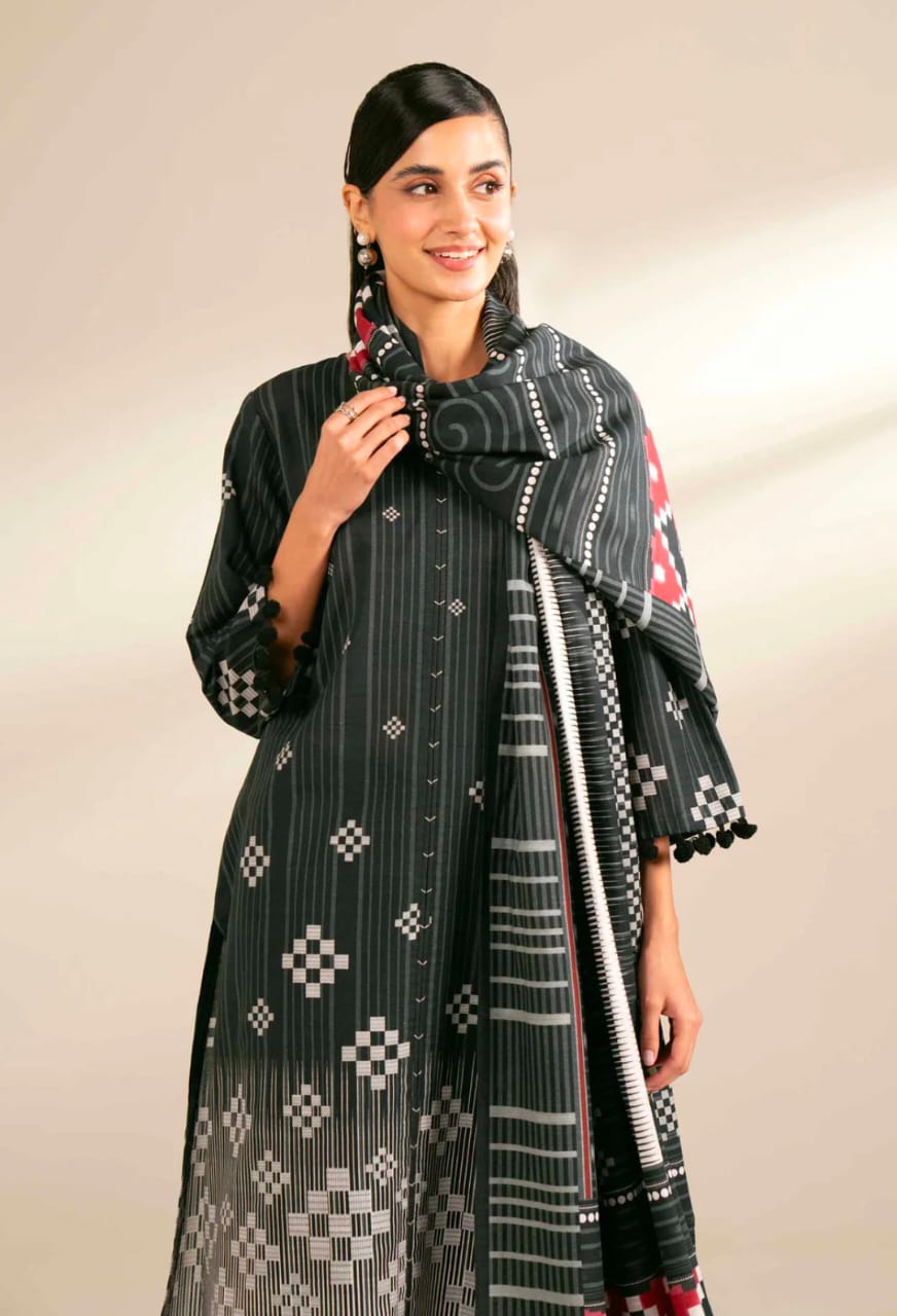 Nishat Unstitch khaddar 3pc