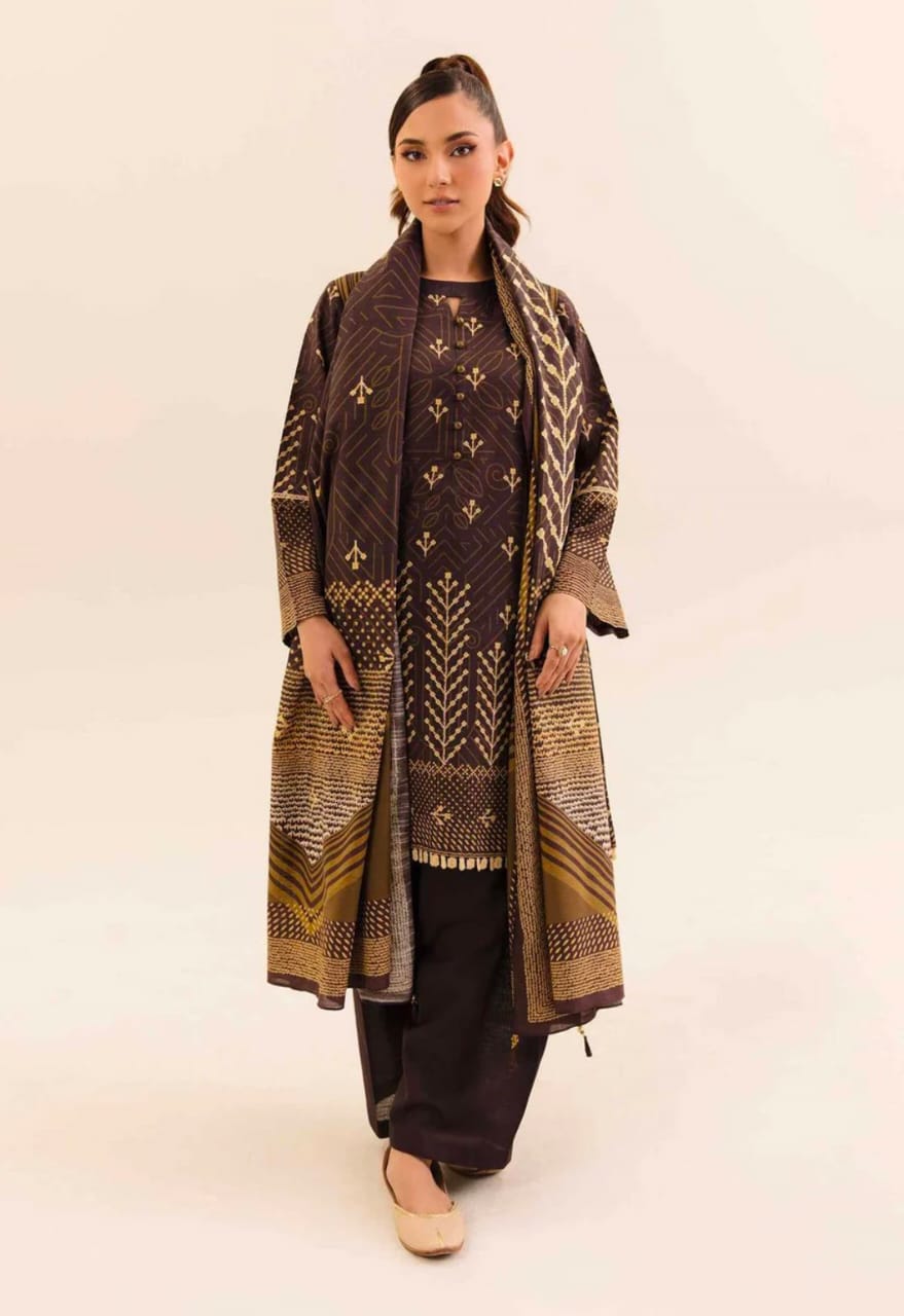 Nishat Unstitch khaddar 3pc