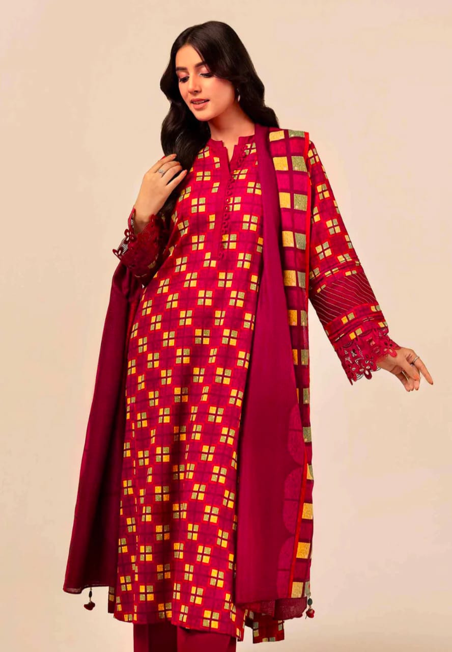 Nishat Unstitch khaddar 3pc