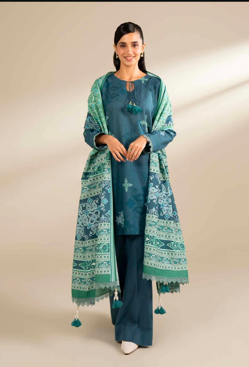 Nishat Unstitch khaddar 3pc