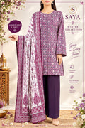 Saya Printed Premium Arabic Linen 3pc