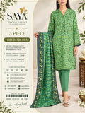 Saya Printed Premium Fancy Jacquard Khaddar 3pc