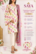 saya printed premium cotton khaddar 3pc