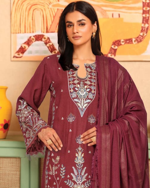 Luxury peach leather with velvet jacourd shawal