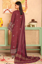 Luxury peach leather with velvet jacourd shawal