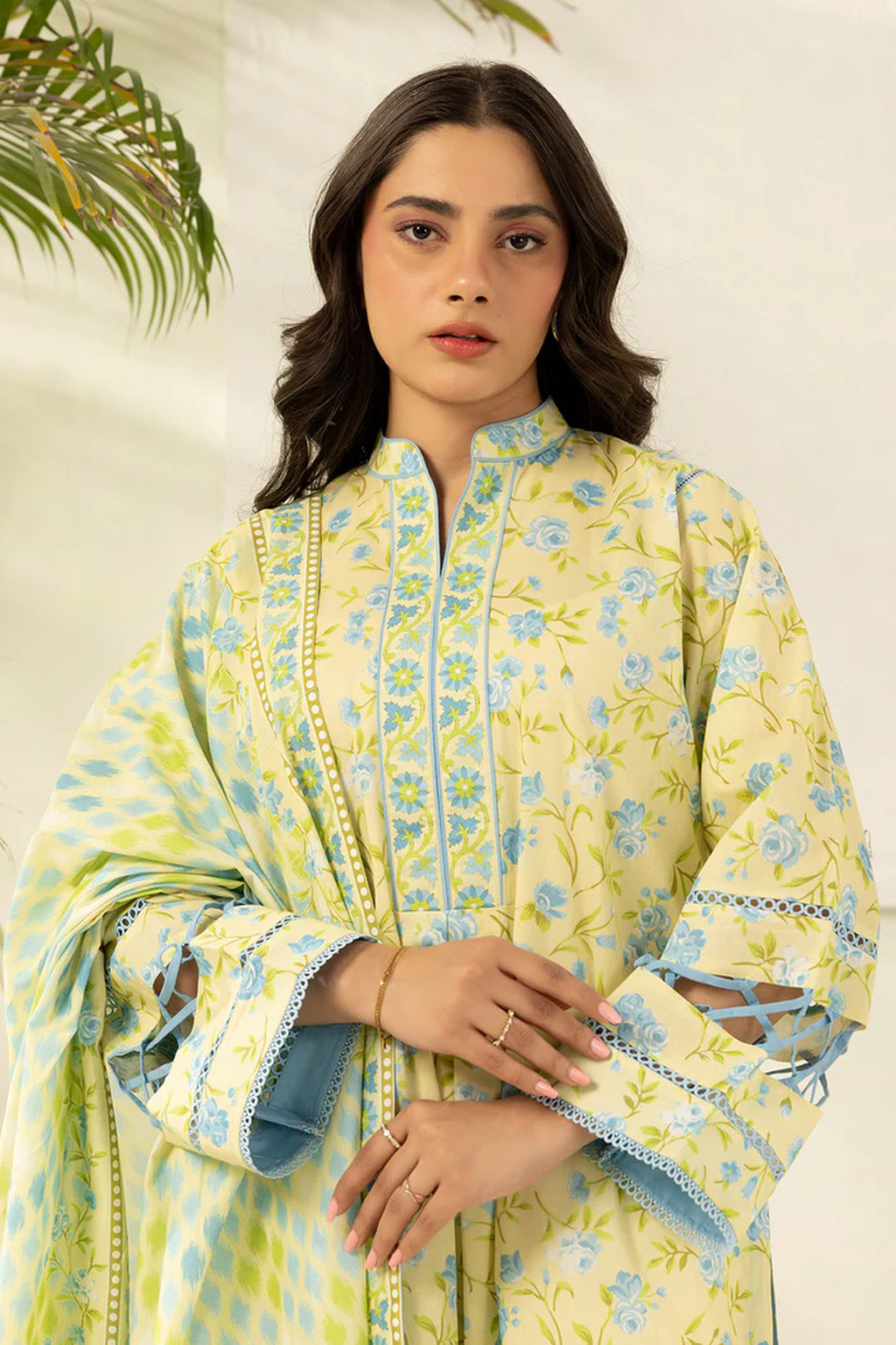 Zellbury 0401 2pc Printed Lawn Shirt & Dupatta