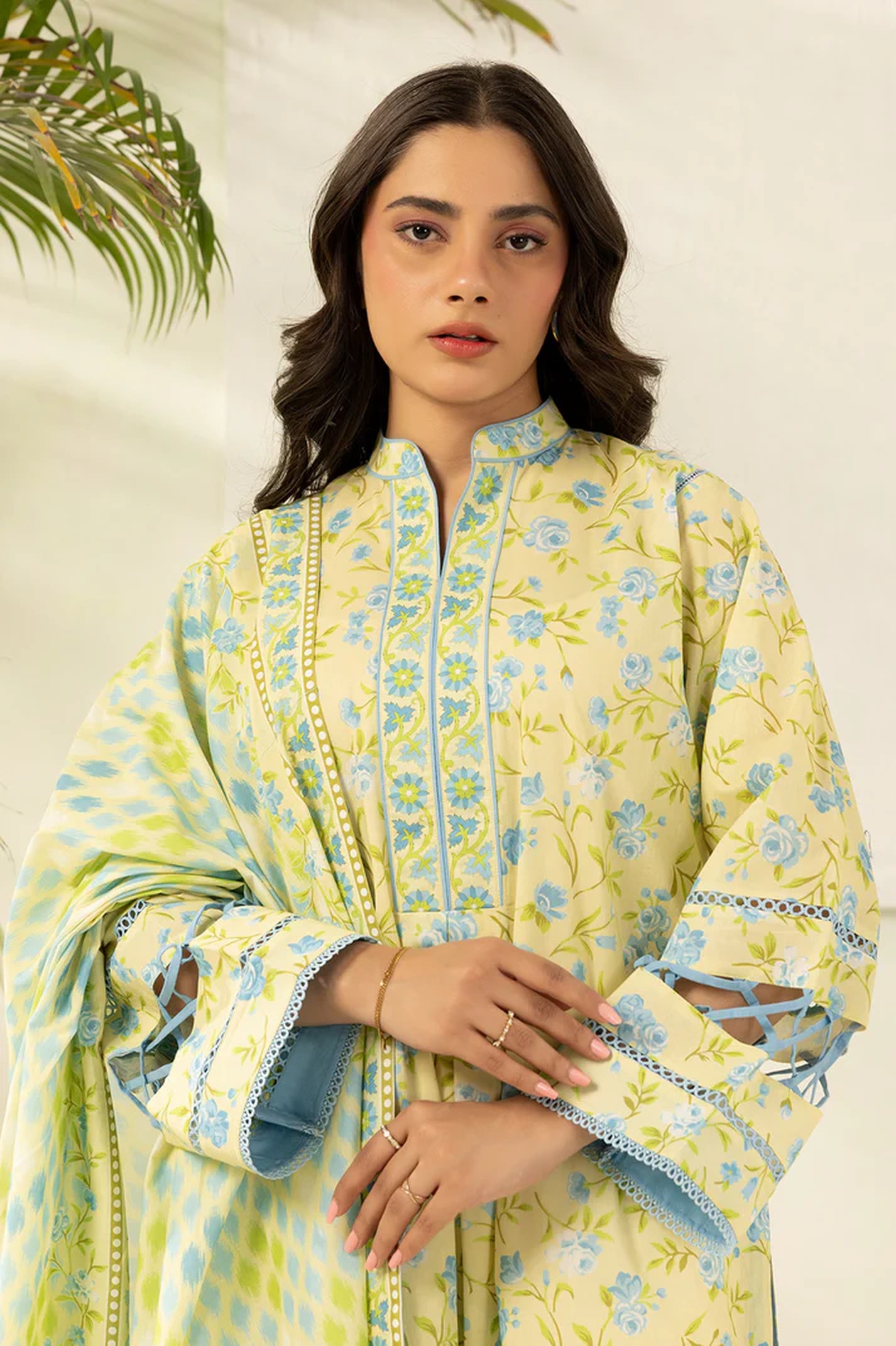 Zellbury 0401 2pc Printed Lawn Shirt & Dupatta