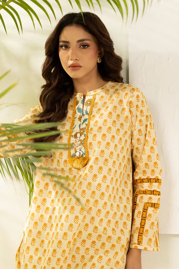 Zellbury 0404 2pc Printed Lawn Shirt with Printed Cambric Trouser