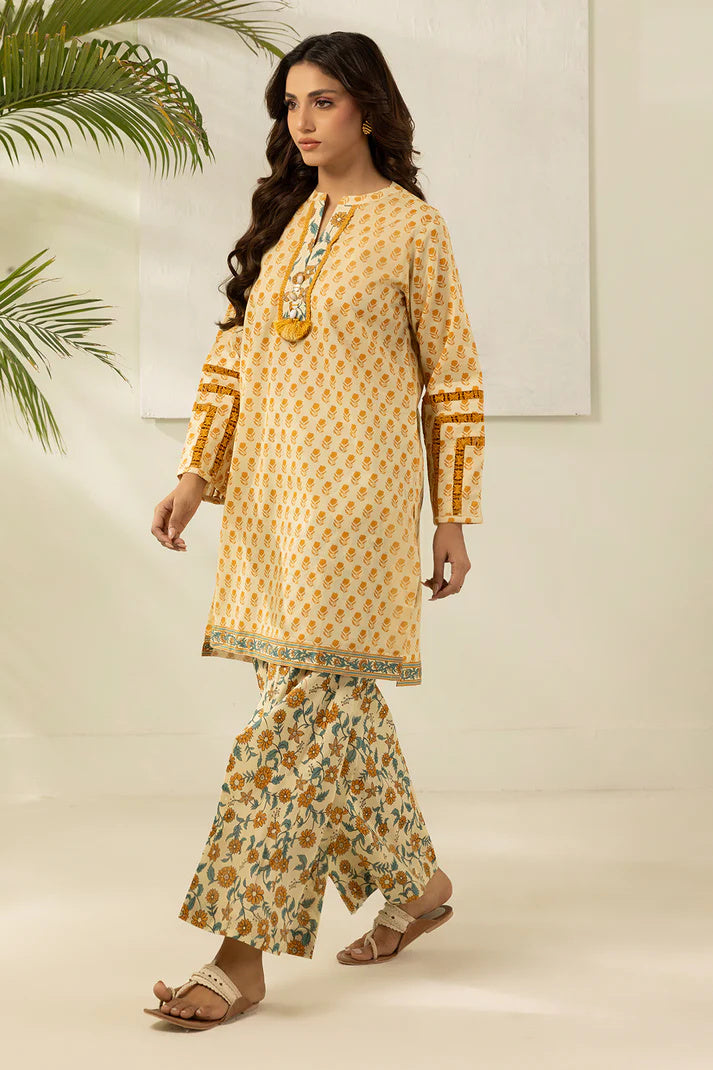 Zellbury 0404 2pc Printed Lawn Shirt with Printed Cambric Trouser