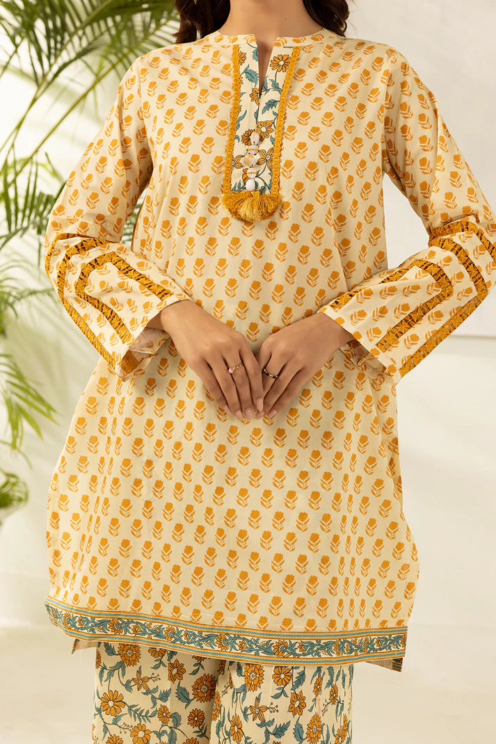 Zellbury 0404 2pc Printed Lawn Shirt with Printed Cambric Trouser