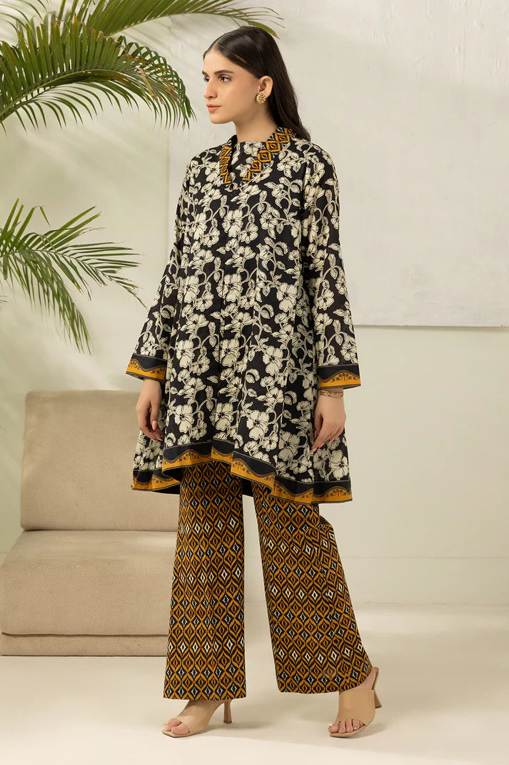 Zellbury 0463 2pc Printed Lawn Shirt with Printed Cambric Trouser