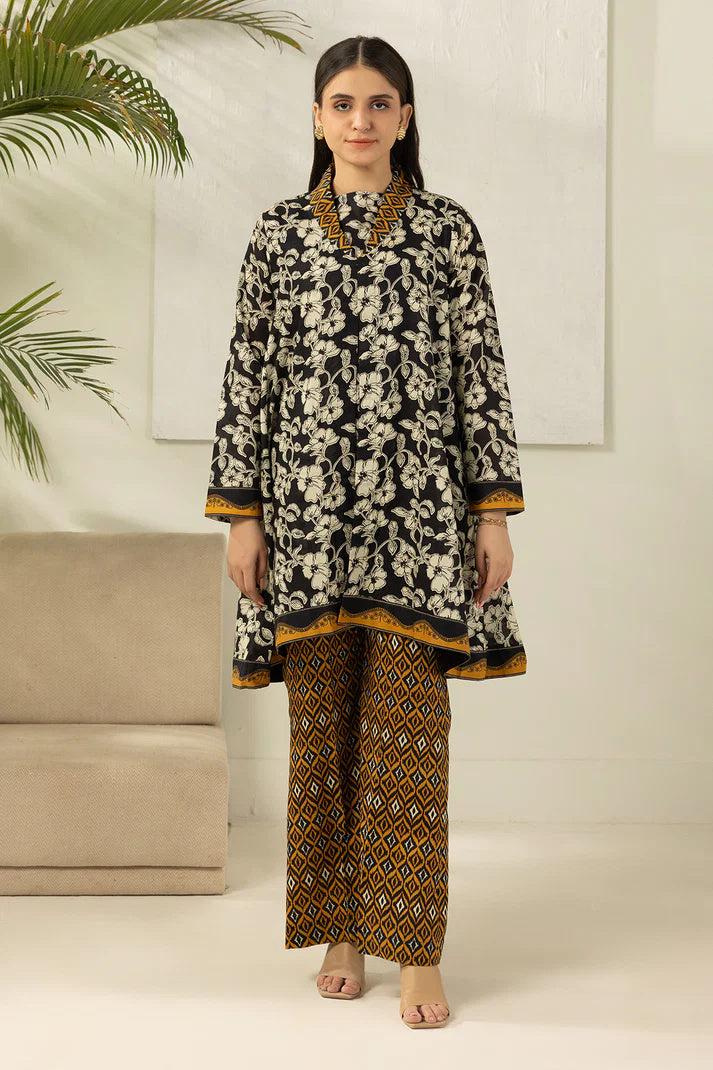 Zellbury 0463 2pc Printed Lawn Shirt with Printed Cambric Trouser