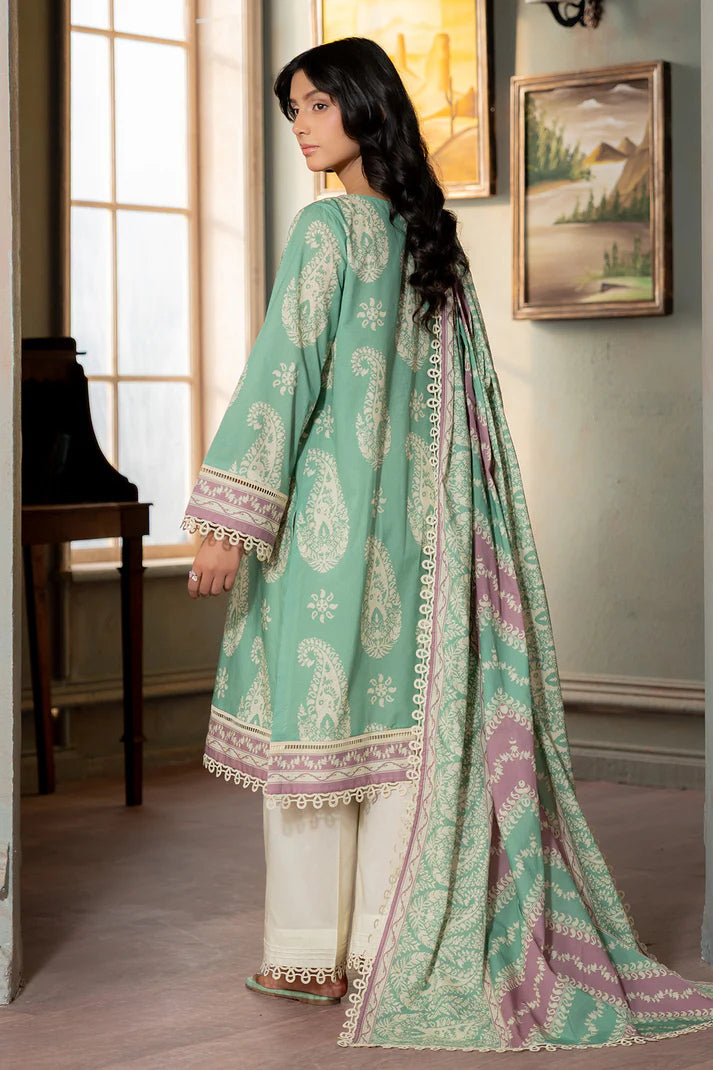 Zellbury 0521 2pc Printed Lawn Shirt & Dupatta