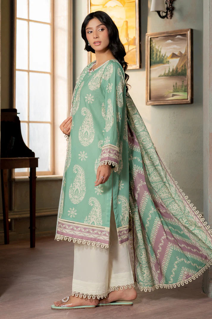 Zellbury 0521 2pc Printed Lawn Shirt & Dupatta
