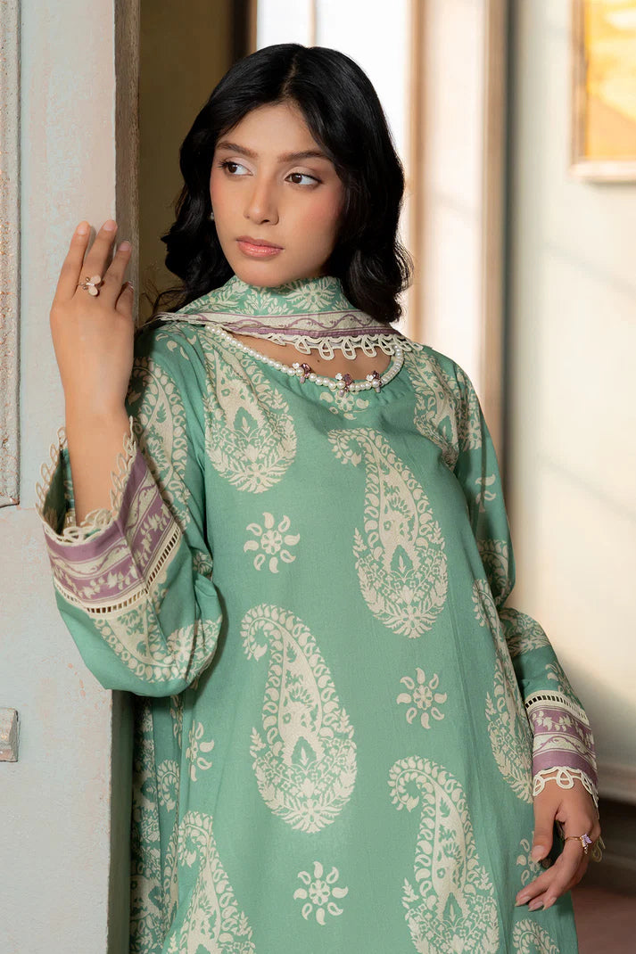 Zellbury 0521 2pc Printed Lawn Shirt & Dupatta