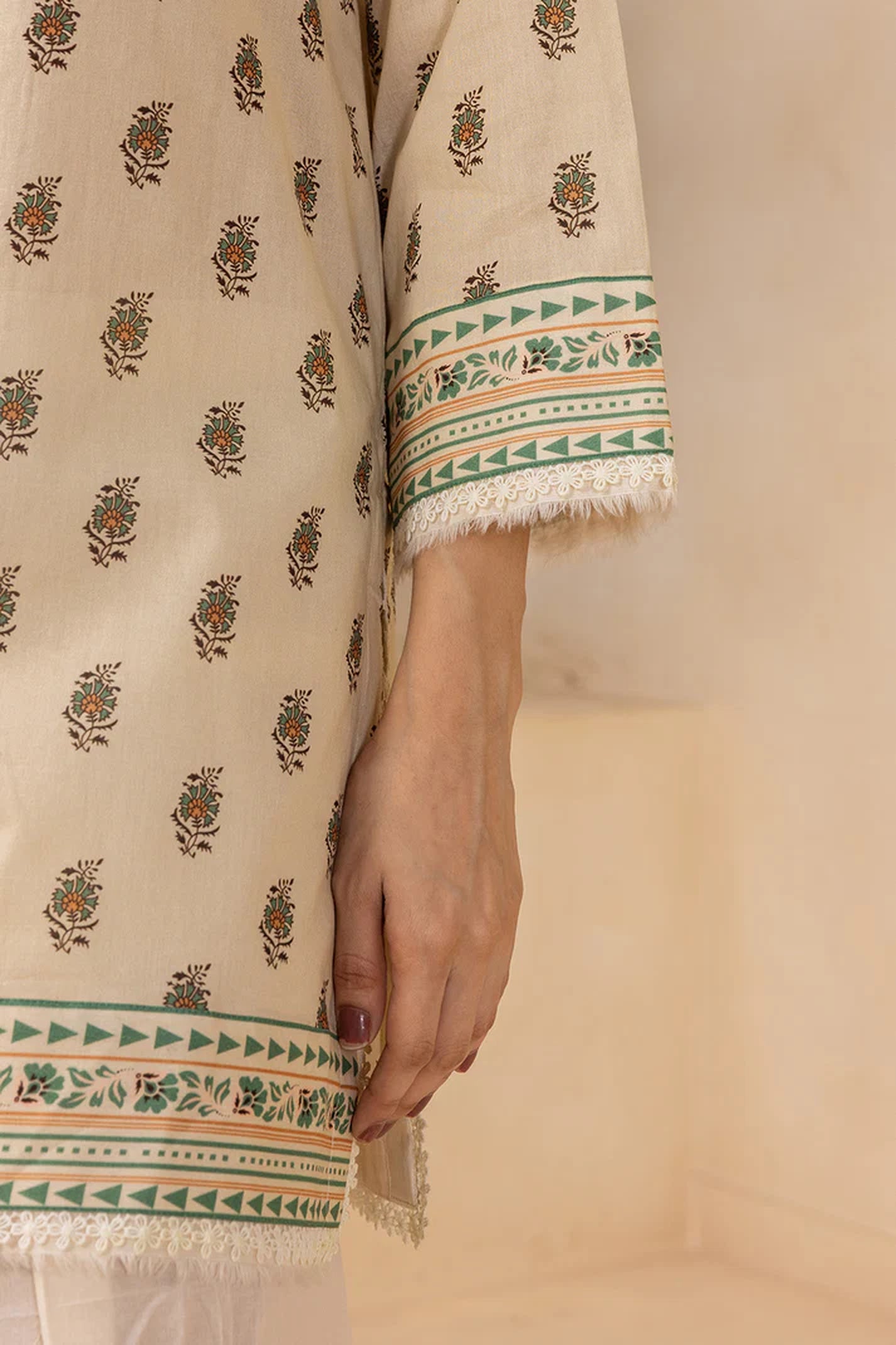 Zellbury 0591 2pc Printed Lawn Shirt & Dupatta