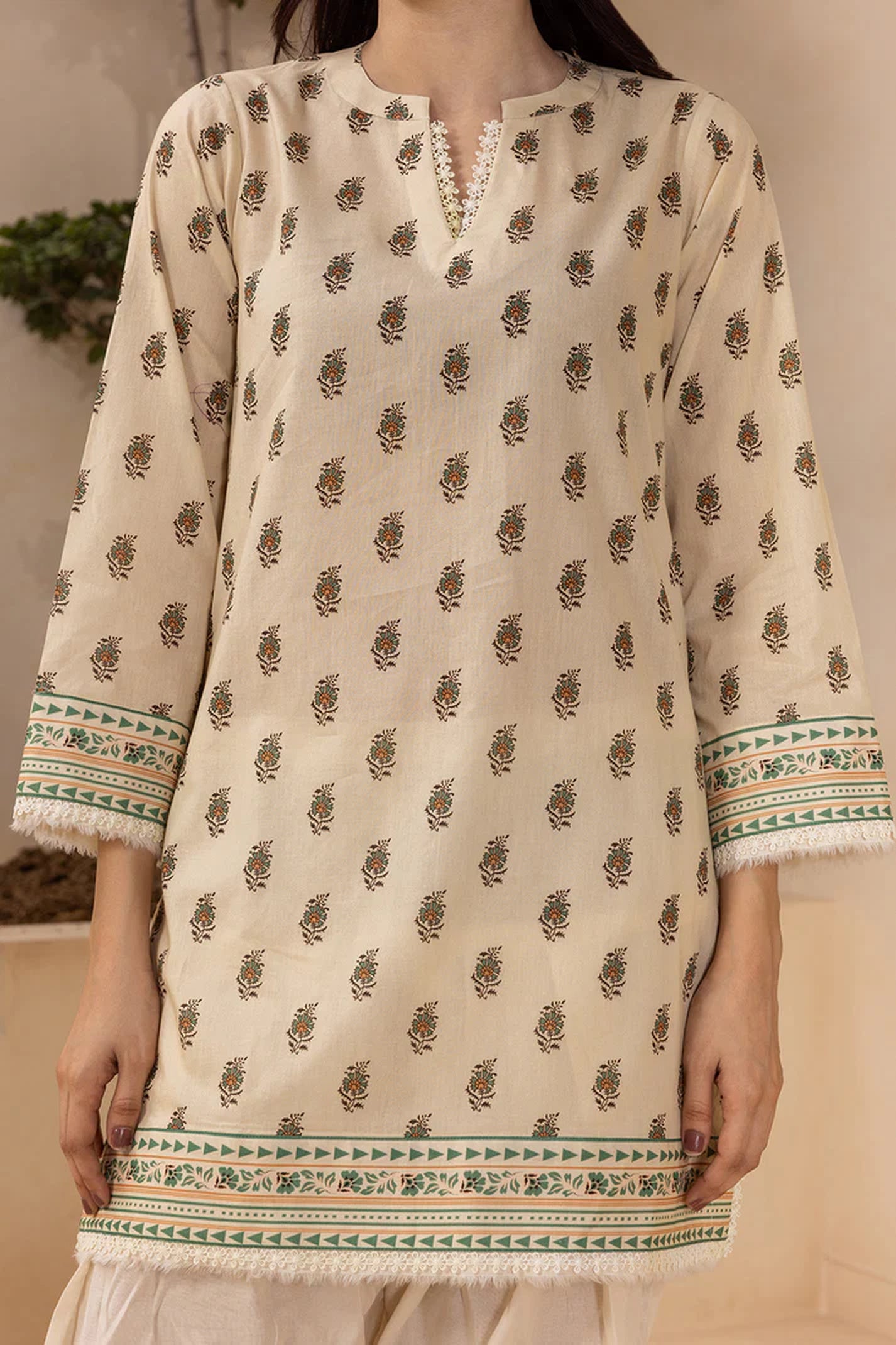 Zellbury 0591 2pc Printed Lawn Shirt & Dupatta