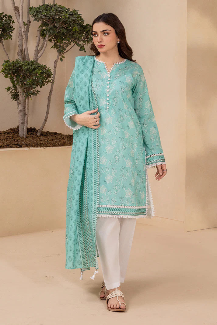 Zellbury 0594 2pc Printed Lawn Shirt & Dupatta