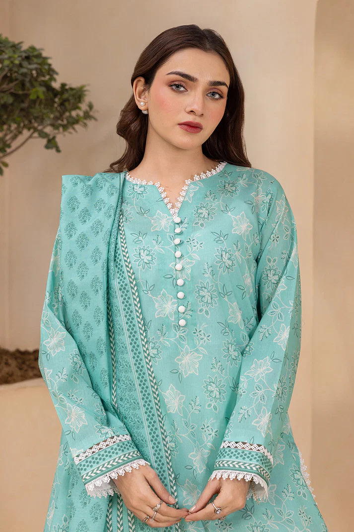 Zellbury 0594 2pc Printed Lawn Shirt & Dupatta