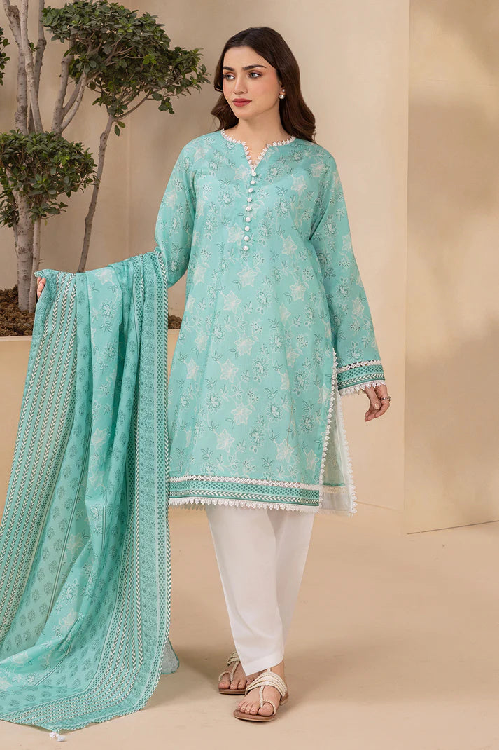 Zellbury 0594 2pc Printed Lawn Shirt & Dupatta