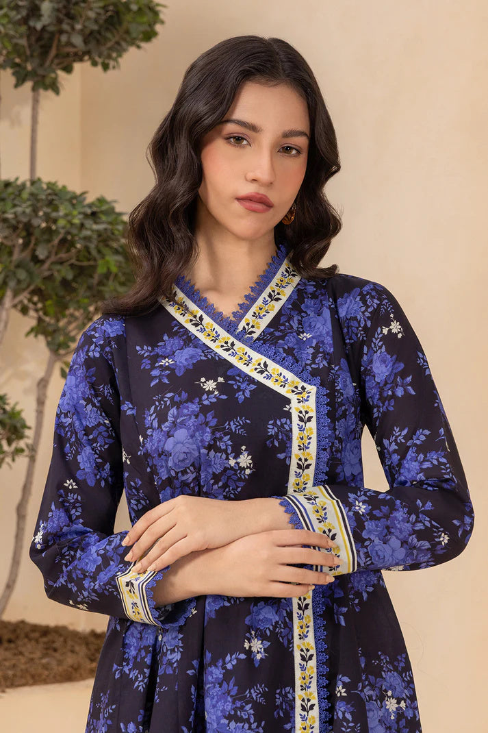 Zellbury 0596 2pc Printed Lawn Shirt with Printed Cambric Trouser