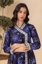 Zellbury 0596 2pc Printed Lawn Shirt with Printed Cambric Trouser