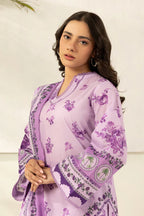 Zellbury 0629 3Pc Printed Dobby Lawn Shirt with Printed Lawn Dupatta