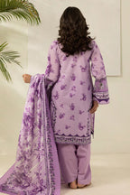 Zellbury 0629 3Pc Printed Dobby Lawn Shirt with Printed Lawn Dupatta