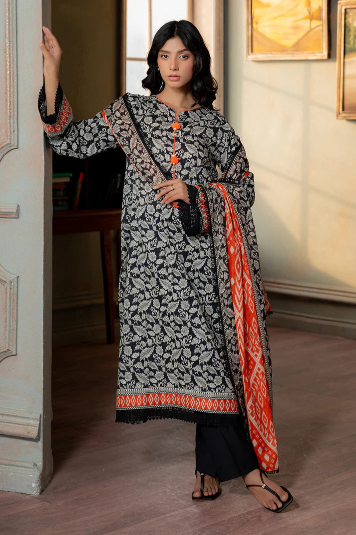 Zellbury 0661 2pc Printed Lawn Shirt & Dupatta