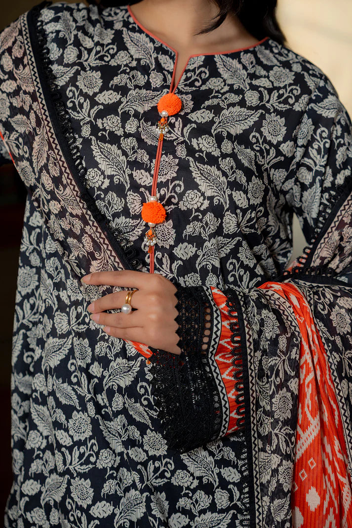 Zellbury 0661 2pc Printed Lawn Shirt & Dupatta