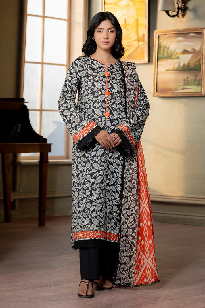 Zellbury 0661 2pc Printed Lawn Shirt & Dupatta