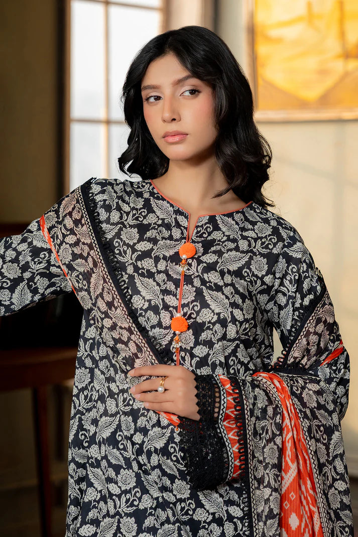 Zellbury 0661 2pc Printed Lawn Shirt & Dupatta