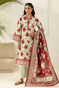 Zellbury 0699 3Pc Printed Dobby Lawn Shirt with Printed Lawn Dupatta