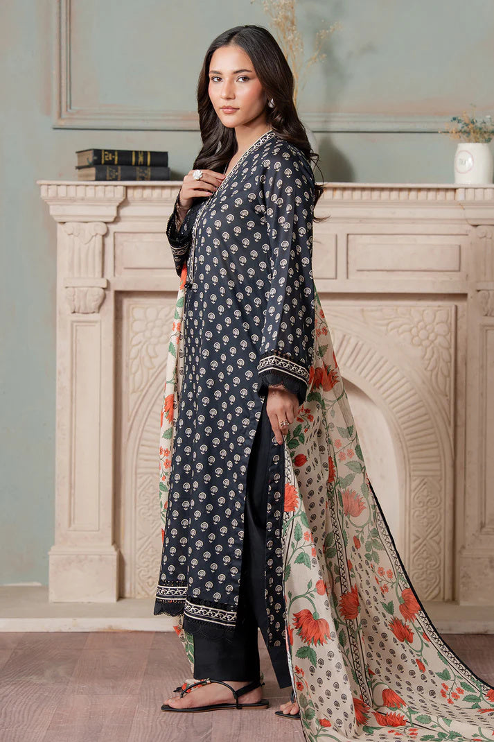 Zellbury 0731 2pc Printed Lawn Shirt & Dupatta
