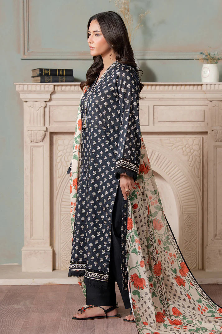 Zellbury 0731 2pc Printed Lawn Shirt & Dupatta