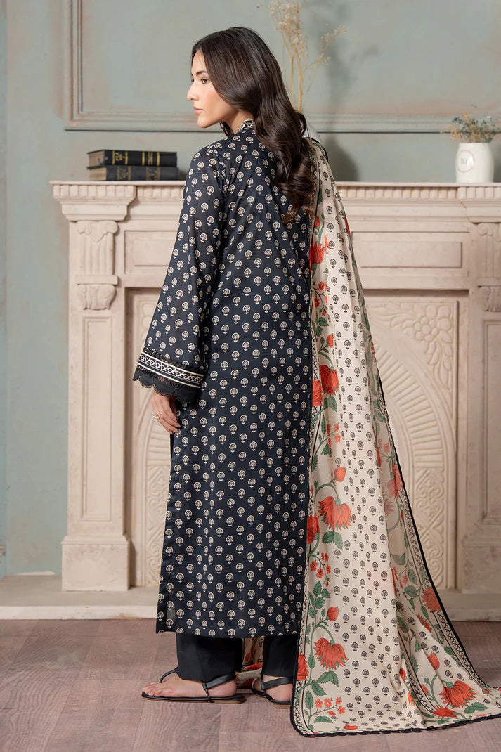Zellbury 0731 2pc Printed Lawn Shirt & Dupatta